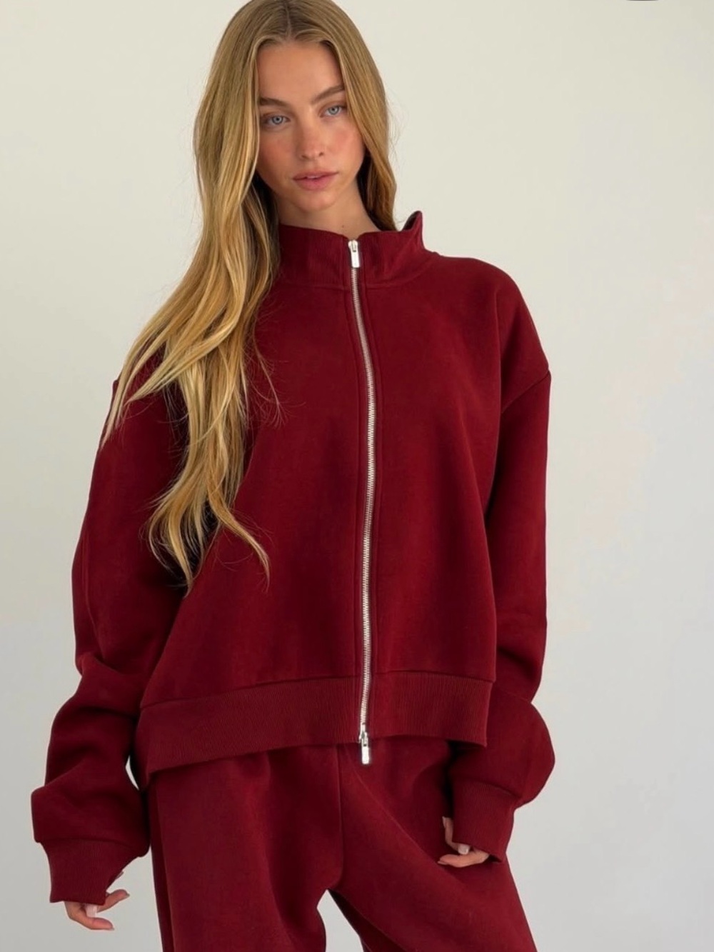 Parke - Back to School Maroon Zip Up